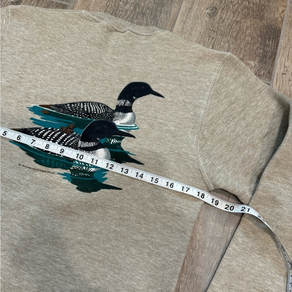 Vintage 1984 Russell Made in USA Burger wildlife art print sweatshirt - Picture 12 of 16